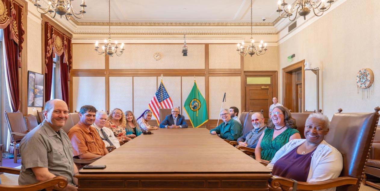 OTC Students meet with Governor Jay Inslee.